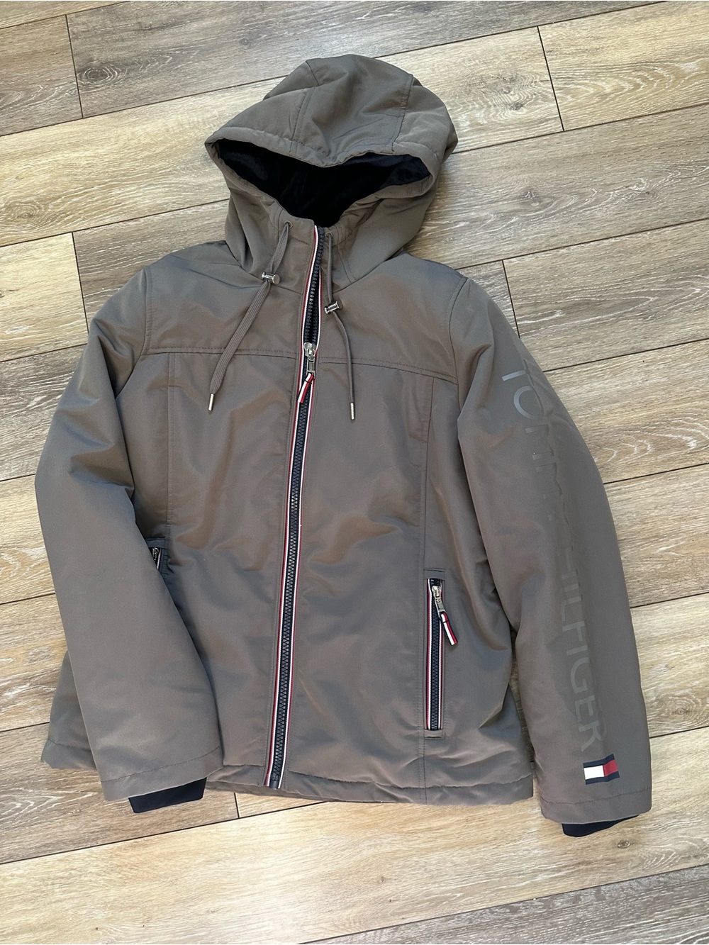 Tommy Hilfiger Hooded Winter Gray Jacket